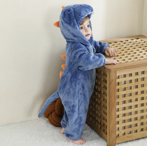 Baby Onesie, Cute Animal Hooded Baby Romper