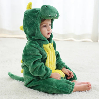 Baby Onesie, Cute Animal Hooded Baby Romper