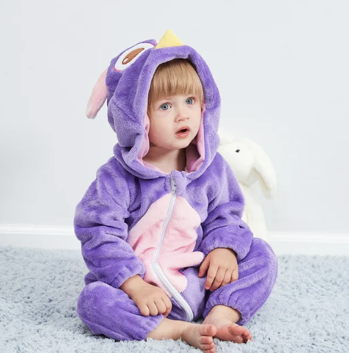 Baby Onesie, Cute Animal Hooded Baby Romper