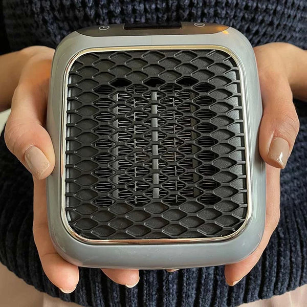 Portable Space Heater, Fast Heating Electric Room Heater with Timer & Tip-Over Protection