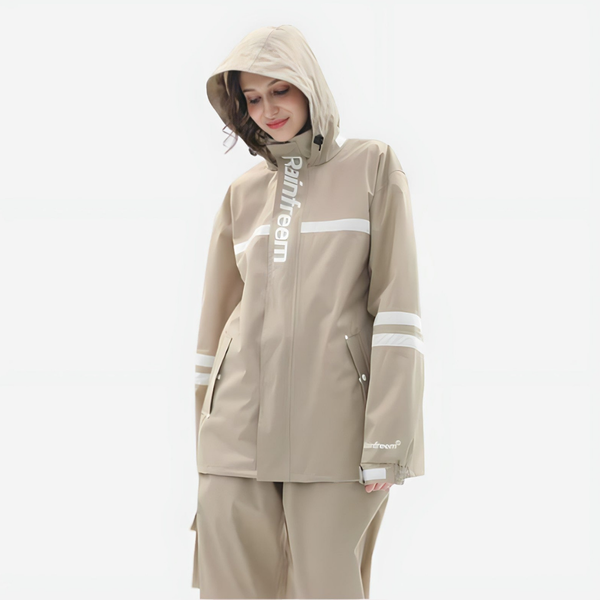 Women's Rain Suit, Waterproof Lightweight & Breathable Rainwear for Commuting & Walks