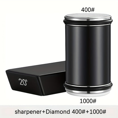 Diamond Knife Sharpening Stone Set – Schwarz