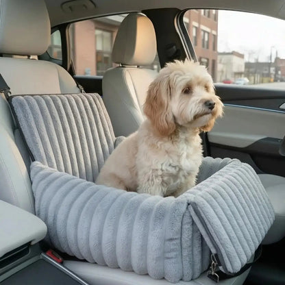 Dog Car Seat, Elevated Pet Booster Seat for Safe Car Travel with Small Dogs
