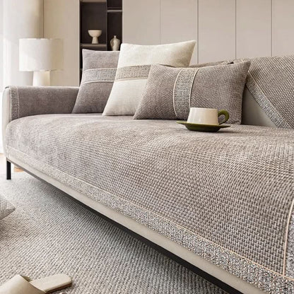 LEINENLUX Sofa Cover Non-Slip for Every Living Room