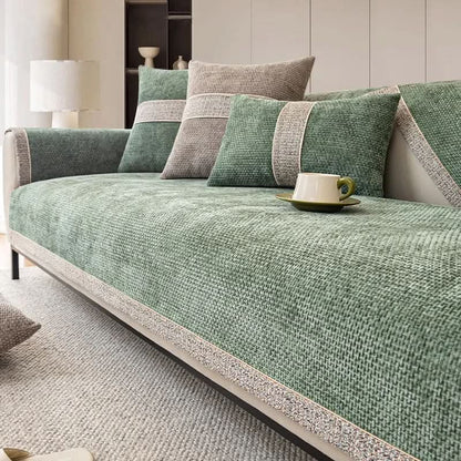 LEINENLUX Sofa Cover Non-Slip for Every Living Room