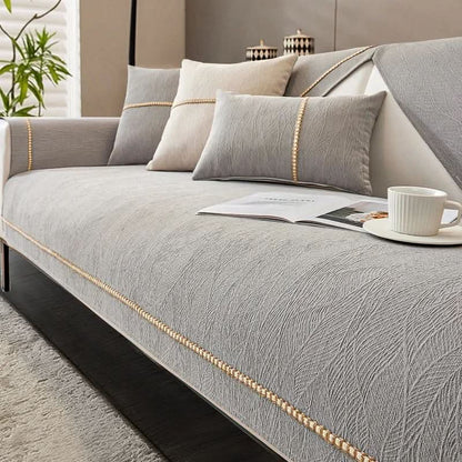 LEINENLUX Sofa Cover Non-Slip for Every Living Room