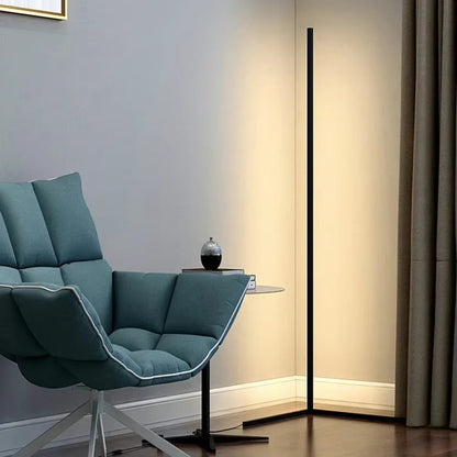 Dimmable LED Corner Floor Lamp with Remote