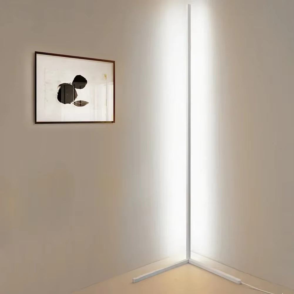 Dimmable LED Corner Floor Lamp with Remote