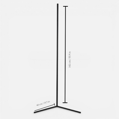 Dimmable LED Corner Floor Lamp with Remote
