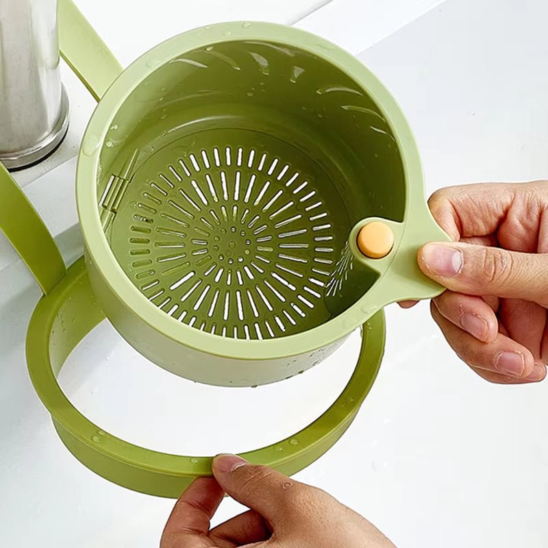 Hanging Dish Drainer with Two-Part Filter System