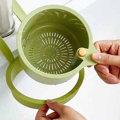 Hanging Dish Drainer with Two-Part Filter System