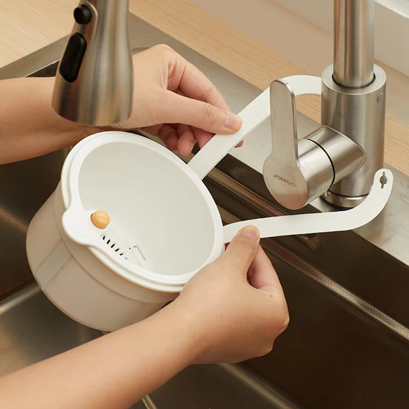 Hanging Dish Drainer with Two-Part Filter System