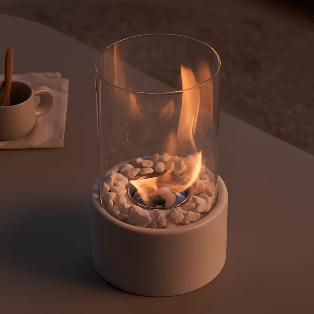FLAMEAURA Glass Oil Lamp Refillable