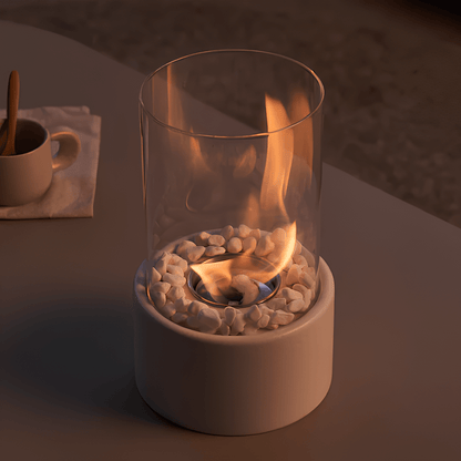 FLAMEAURA Glass Oil Lamp Refillable