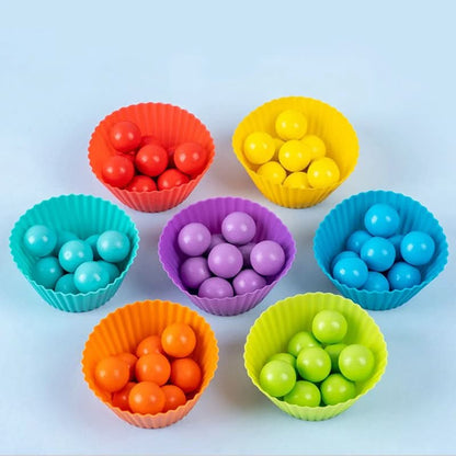 Colormatch Montessori Wooden Bead Sorting Game