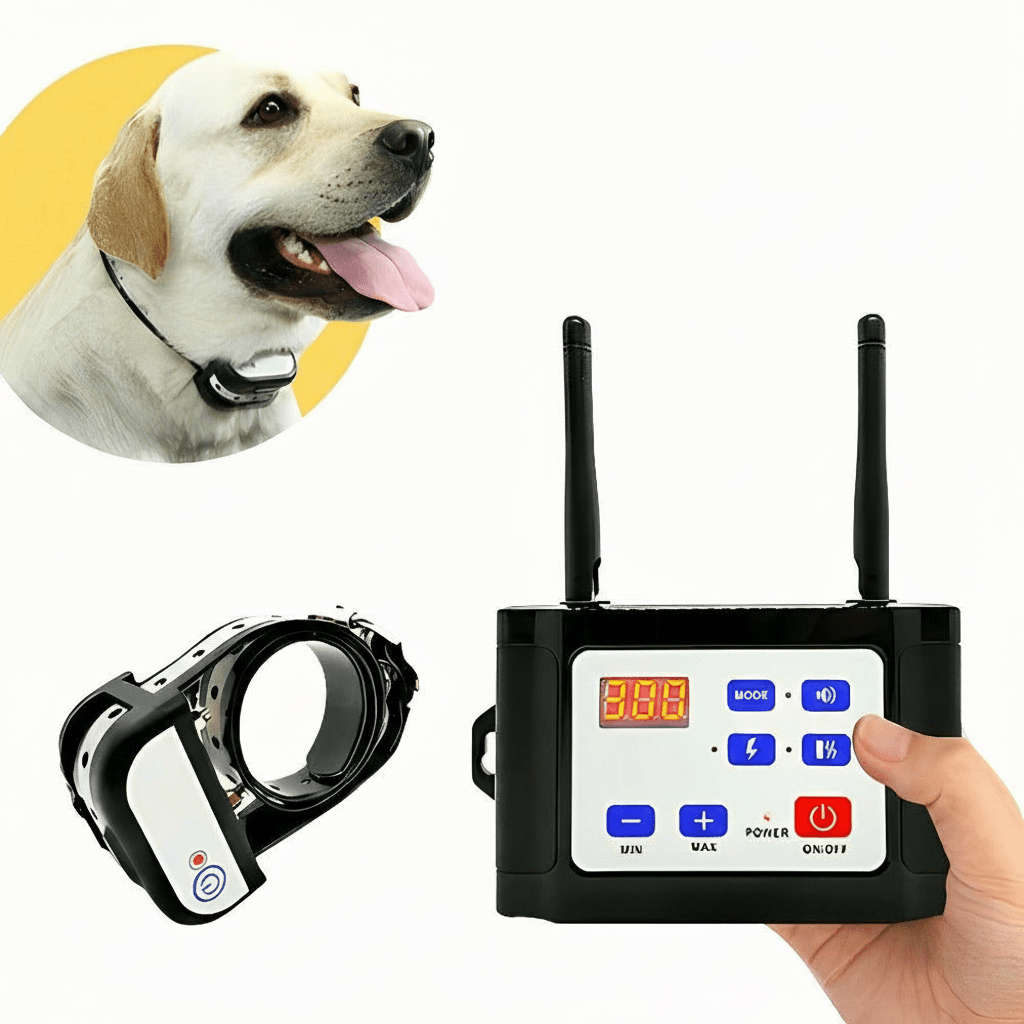 BARKZONE 300 Wireless Dog Fence & Training Collar System lifestyle image 2