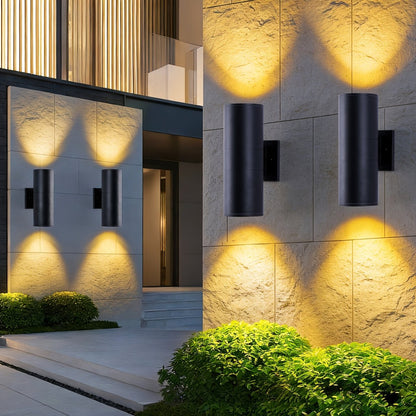 LUXFLOW Black Outdoor Wall Light