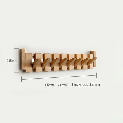 Wooden Wall Hook Foldable Wooden