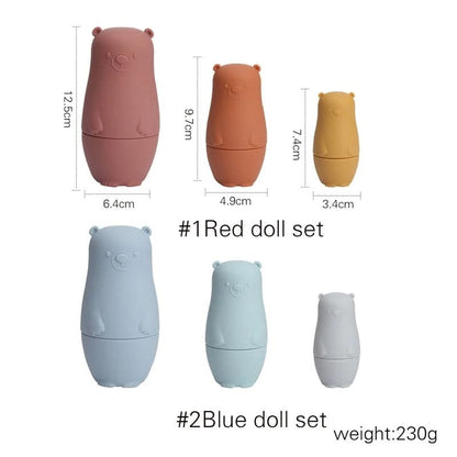 SiliconeNest Stackable Silicone Nesting Dolls