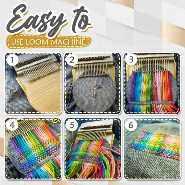 Darning Loom, Mini Weaving Loom Tool for Mending Socks, Jeans & Sweaters, 2 Pack