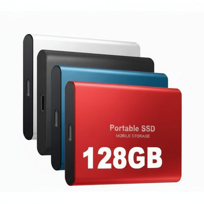 Portable SSD 128GB, High Speed Mobile External Storage for Phone & Laptop