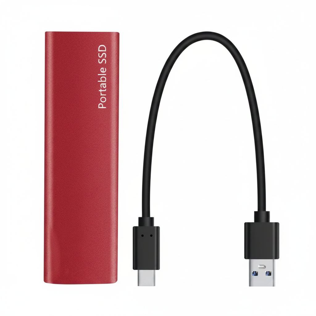 Portable SSD 1TB & 4TB, External Hard Drive Plug and Play High Speed USB Storage