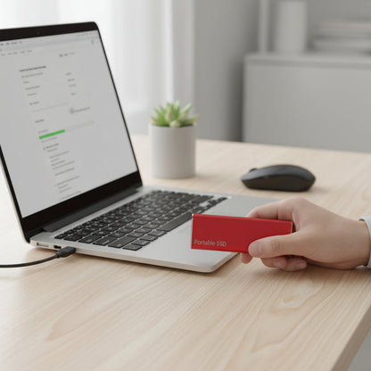 Portable SSD 1TB & 4TB, External Hard Drive Plug and Play High Speed USB Storage