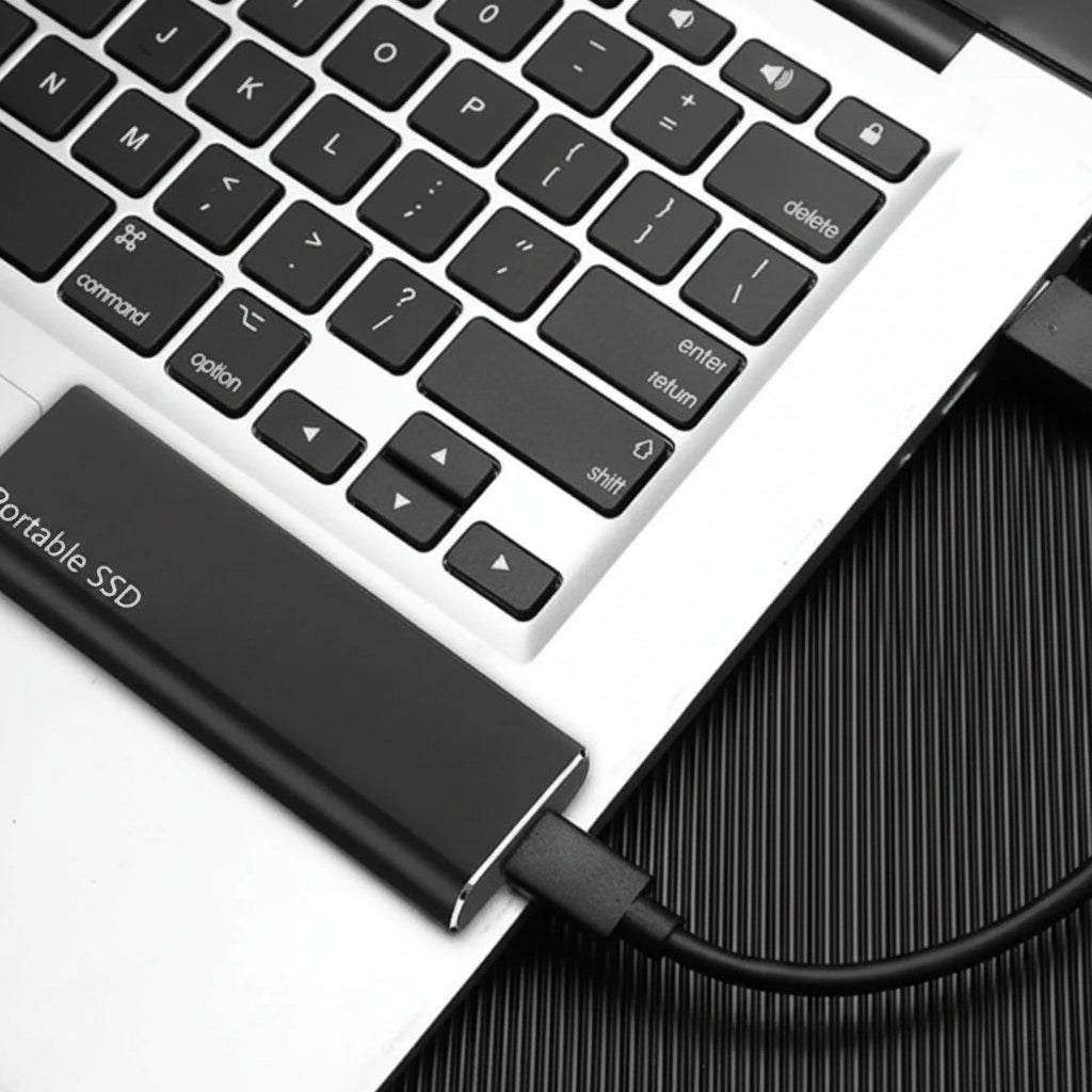 External Hard Drive 4TB, Ultra Thin USB C Portable SSD Storage for Laptop & Phone