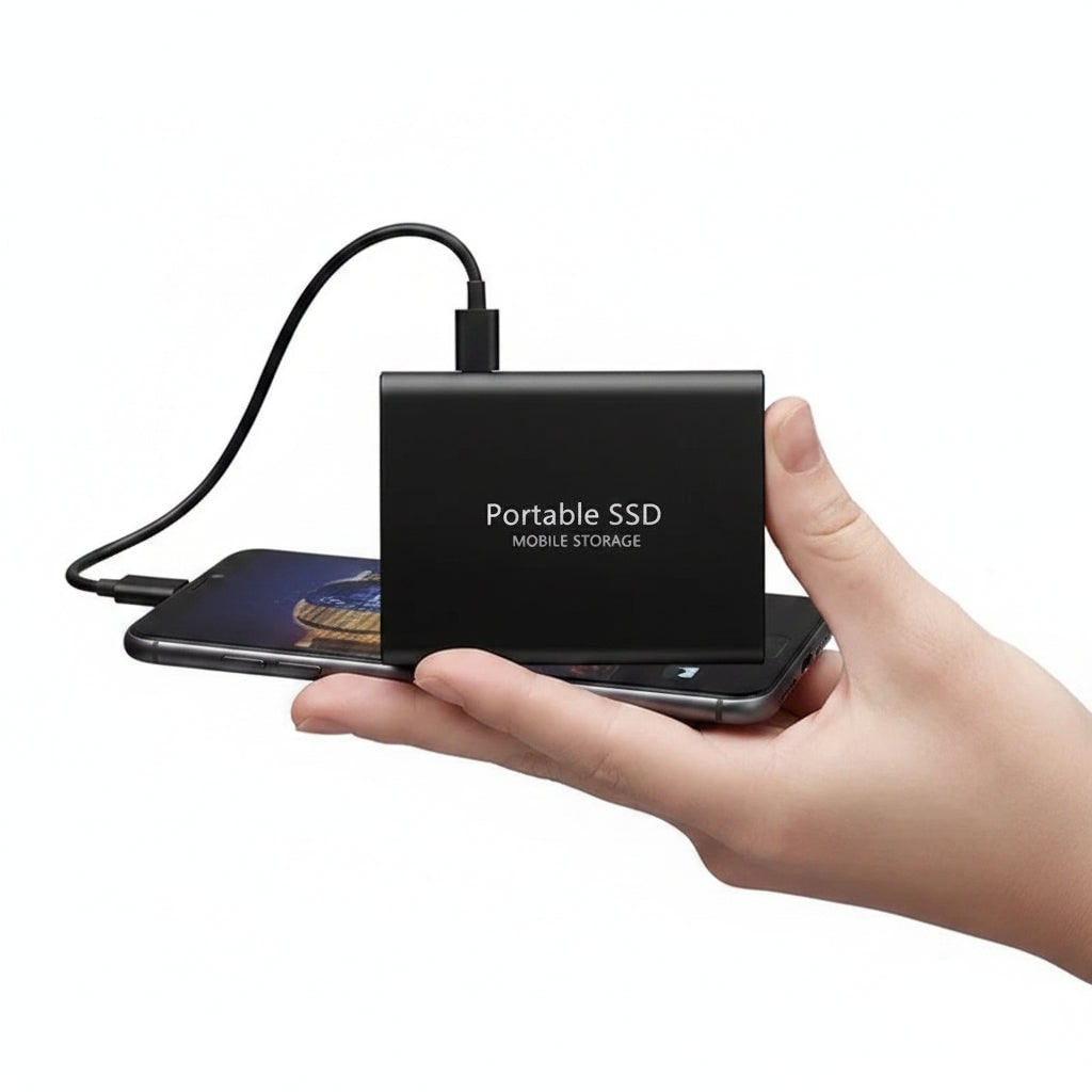 Portable External SSD, High Speed USB Storage Device for Files, Photos & Video