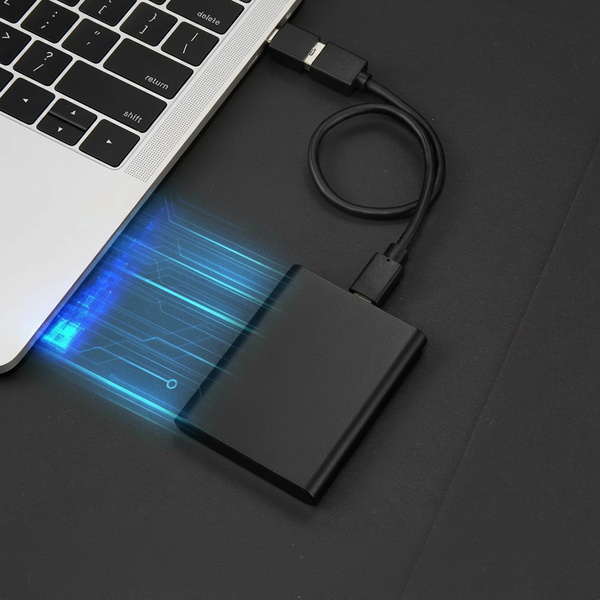 External SSD Portable, Aluminum USB Mobile Storage Drive for Laptop & PC