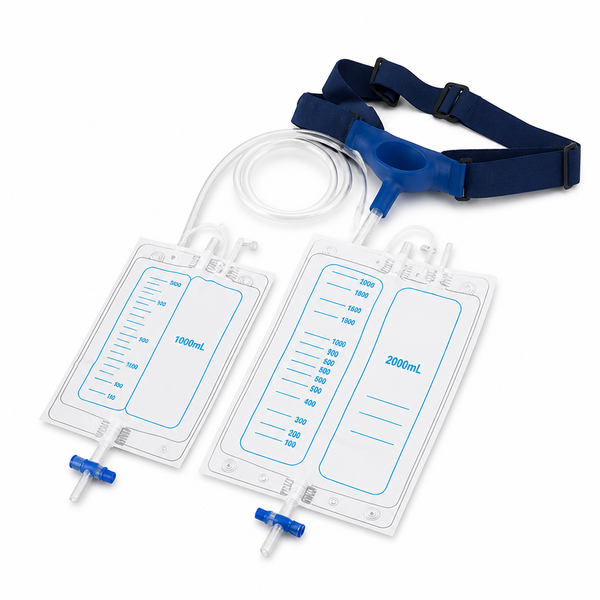 Wearable Urine Collector, Adjustable Leak-Resistant Silicone Urine Bag System for Men & Women
