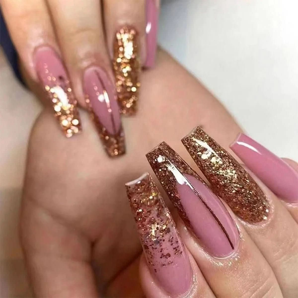 Presson Chic Pink Nails
