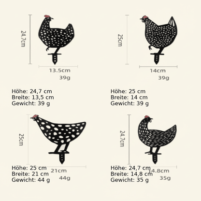 HENVERA Weather-resistant Chicken Decoration