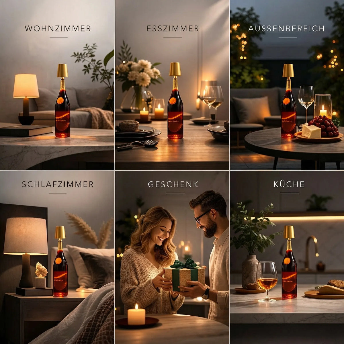 Bottle-Shaped Table Lamp