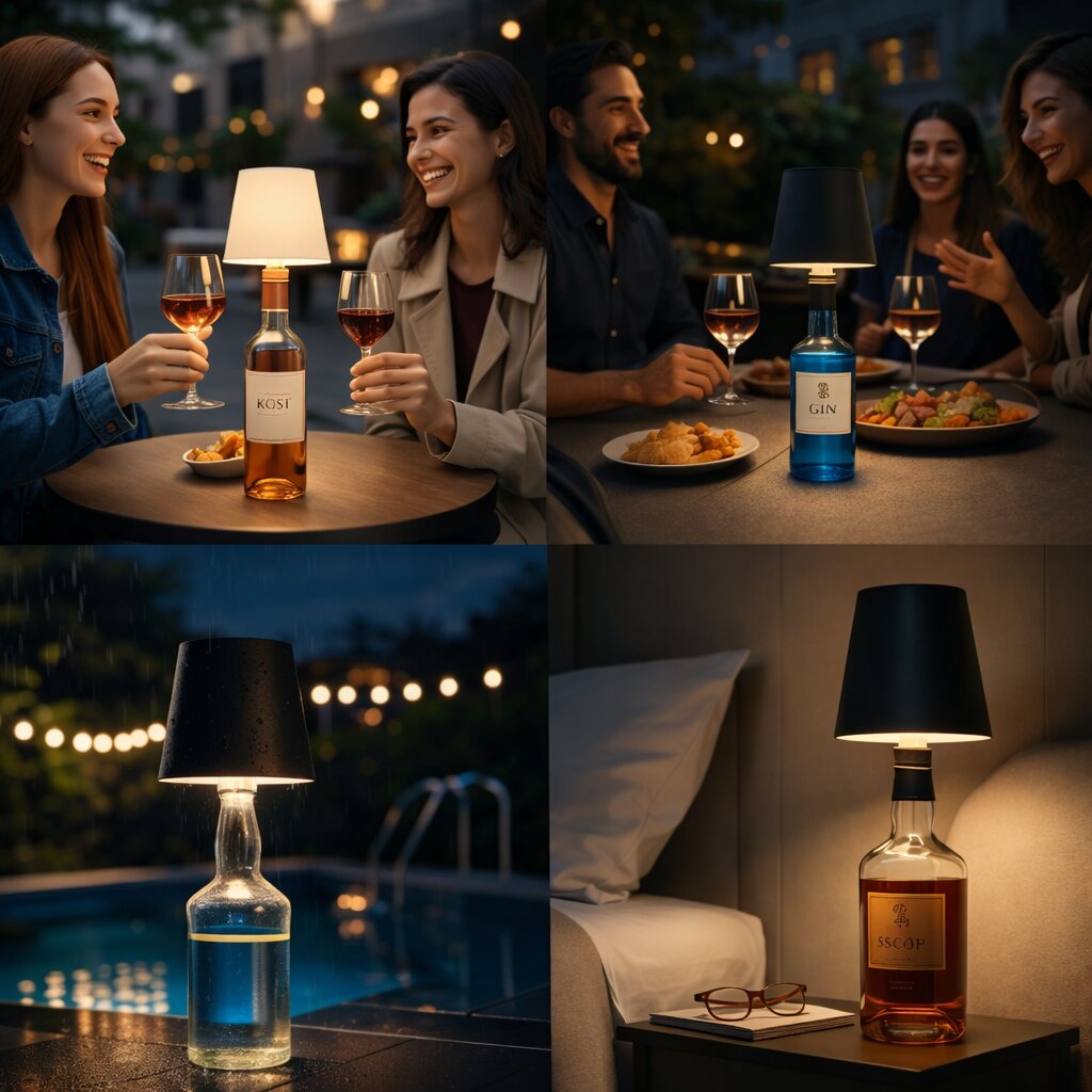 Bottle-Shaped Table Lamp
