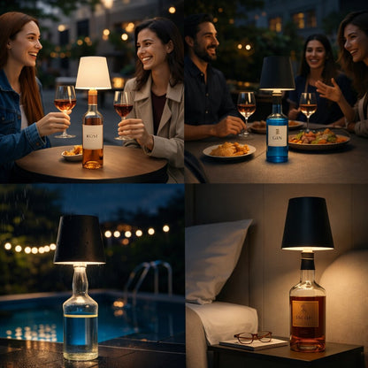 Bottle-Shaped Table Lamp