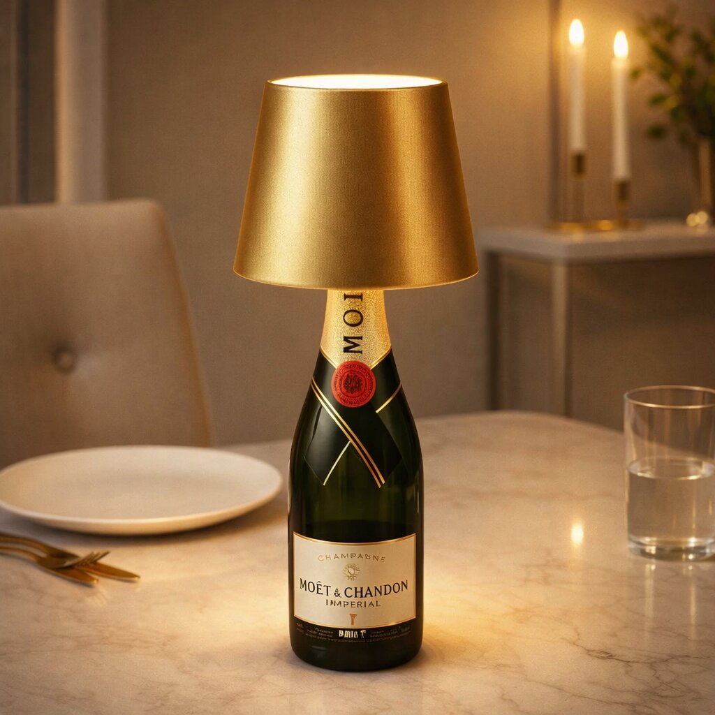 Bottle-Shaped Table Lamp