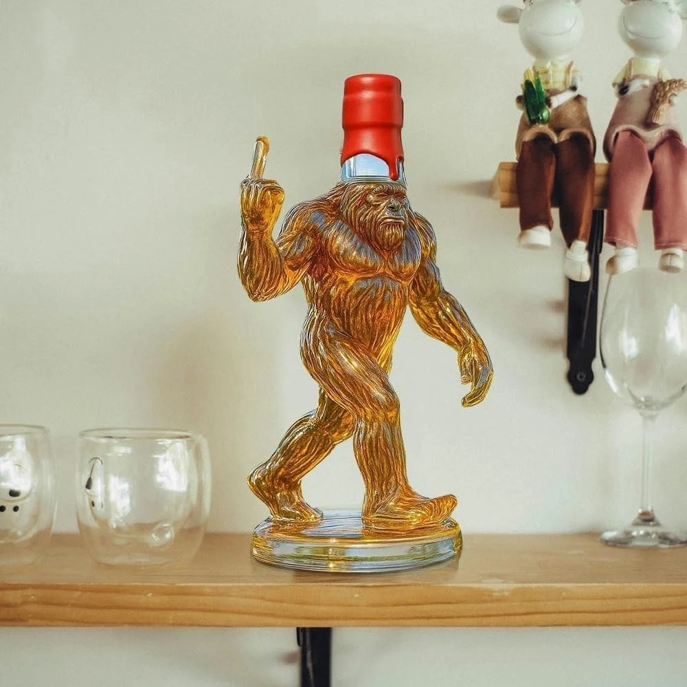 Funny Bigfoot Glass Whiskey Decanter – photo 11
