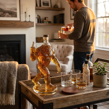 Funny Bigfoot Glass Whiskey Decanter – photo 8