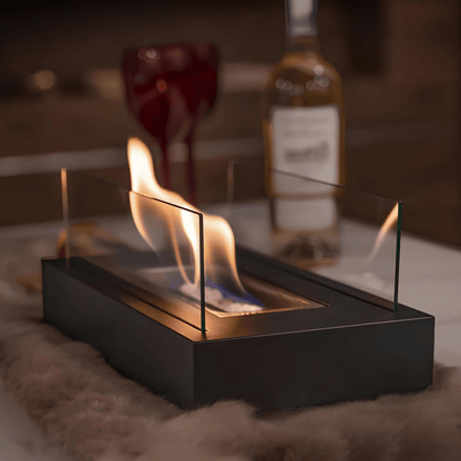 FLAMEGLOW Portable Bioethanol Table Fireplace