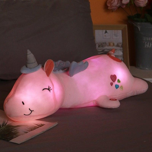 Glowing Unicorn Plush with Rainbow LEDs – 60CM