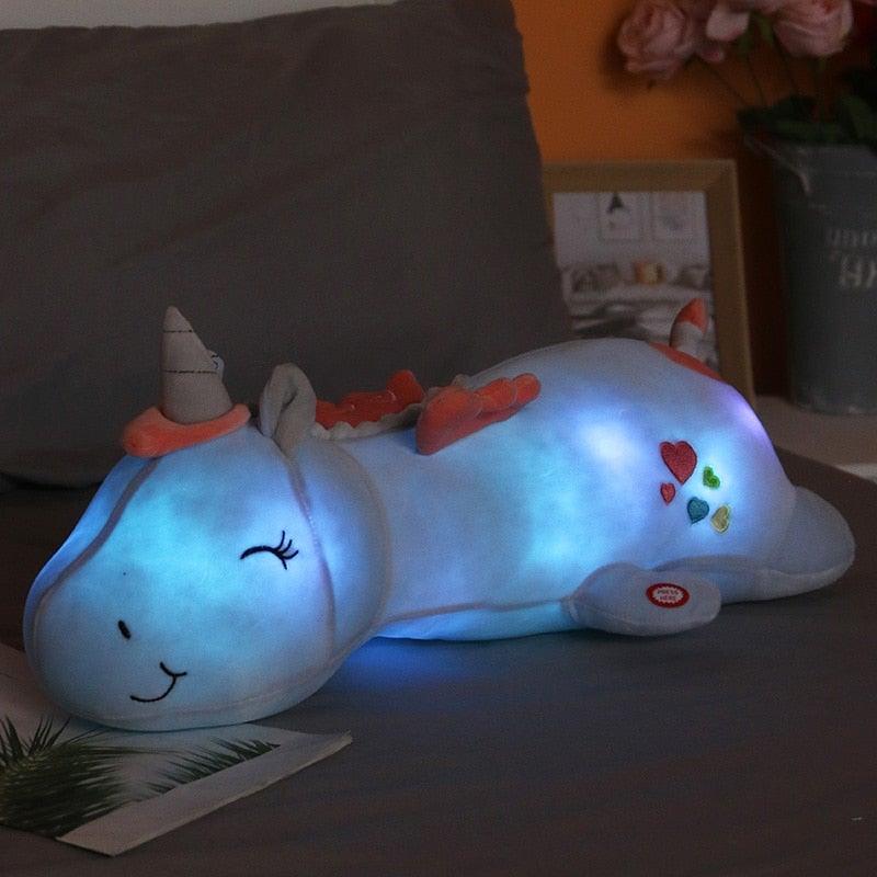 Glowing Unicorn Plush with Rainbow LEDs – 60CM