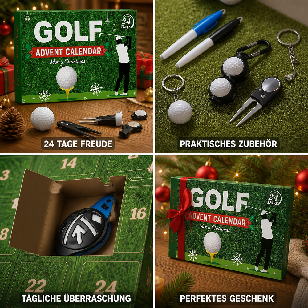 Golf Advent Calendar 2026, 24 Days of Golf Accessories Christmas Countdown for Golfers