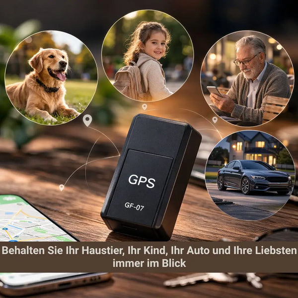 Mini GPS Tracker, No Subscription Real Time Car Tracker with Strong Magnet for Vehicles & Luggage
