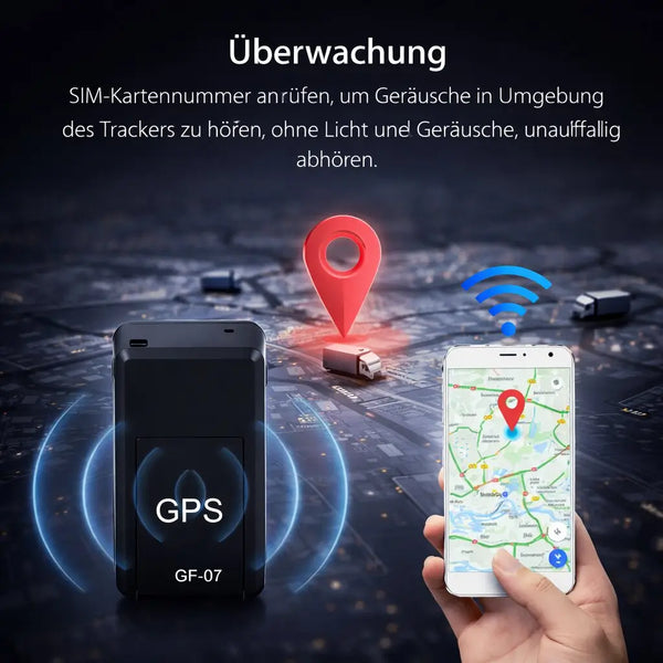 Mini GPS Tracker, No Subscription Real Time Car Tracker with Strong Magnet for Vehicles & Luggage