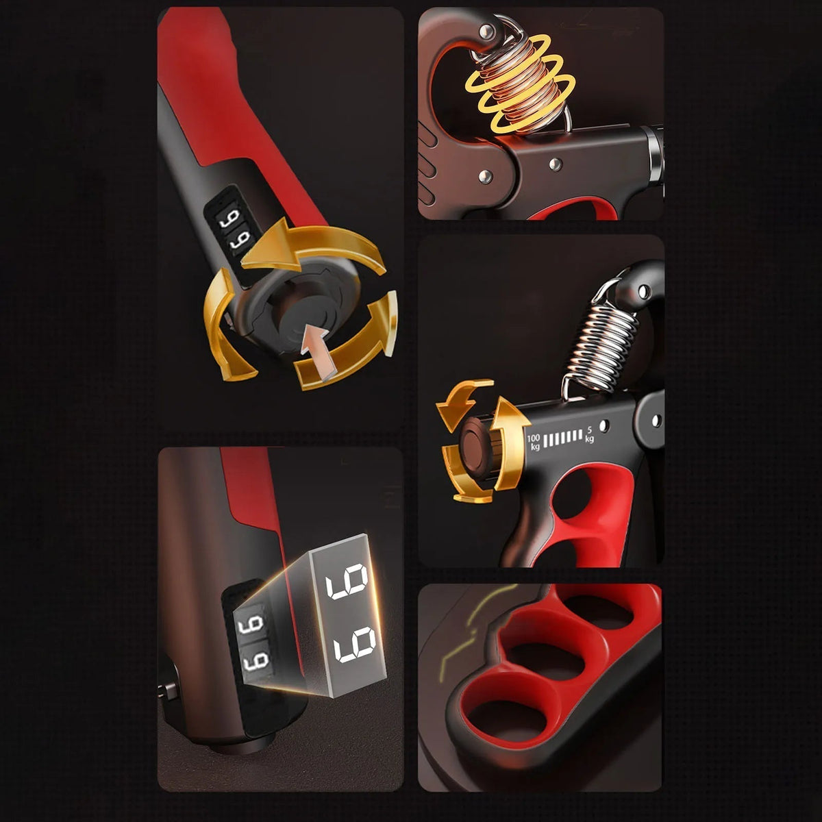 Forearm and Grip Strength Trainer, Up to 100kg