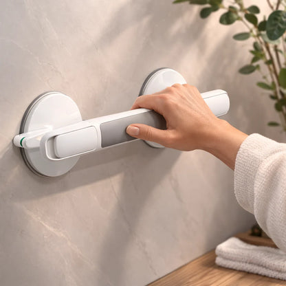 Suction Grab Bar for Shower, Bath or Toilet, No Drilling, for Seniors