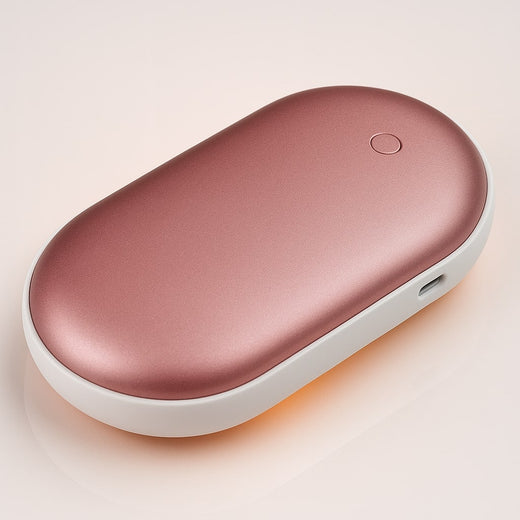 Rechargeable Hand Warmer, Electric Pocket Hand Warmer with Power Bank & 3 Heat Levels