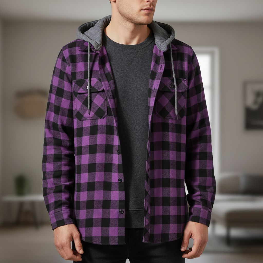 Hooded Flannel Shirt