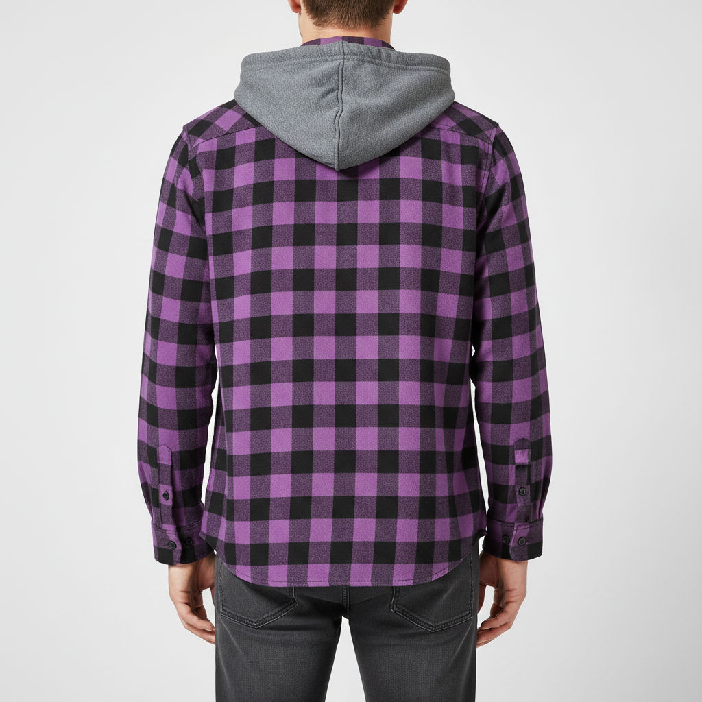Hooded Flannel Shirt – photo 10